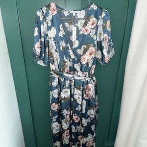 Sicily Satin Maxi Dress Large